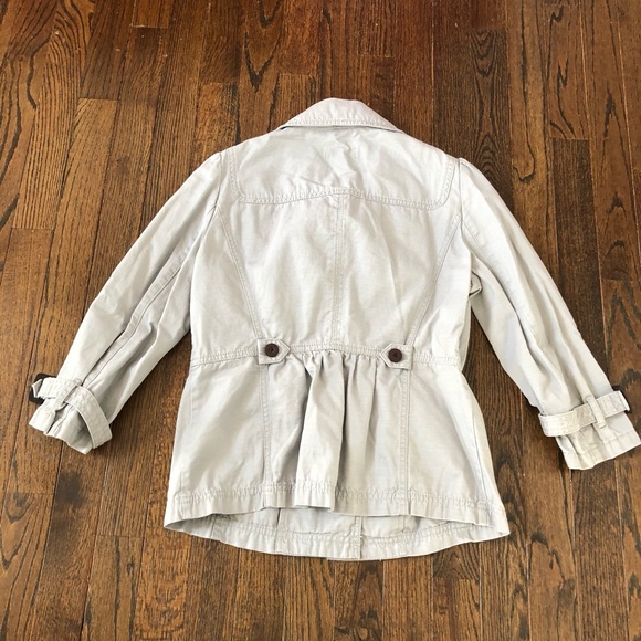 Ann Taylor LOFT Women’s S Petite Light Gray Denim 3/4 Sleeved Blazer Jacket EUC! - Picture 8 of 9